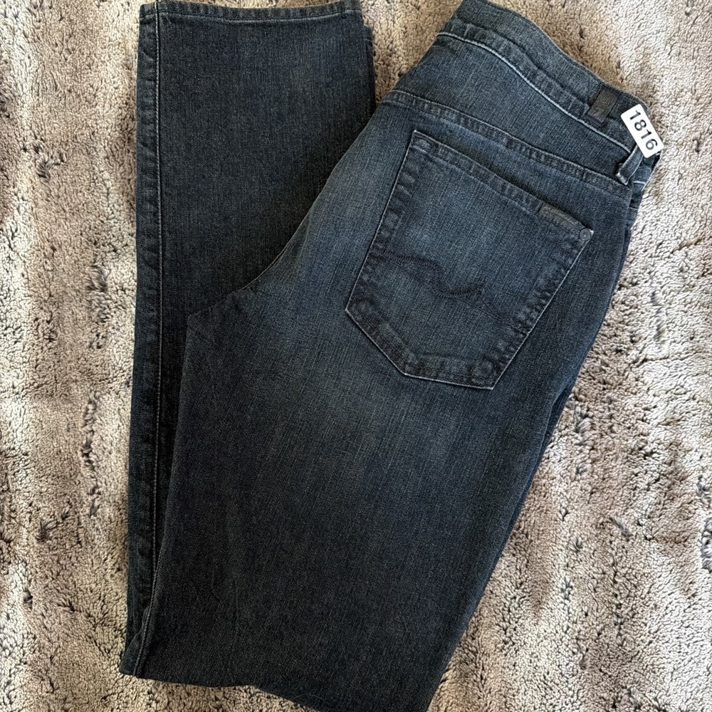 7 For All Mankind Standard Mens Dark Wash Straight Leg Jeans 34x34 Stretch